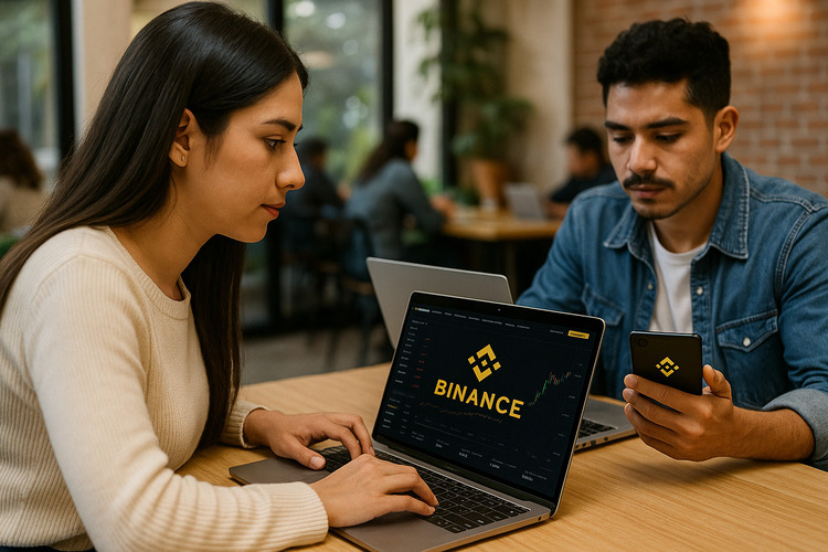 Usuarios mexicanos operan con Binance en fintech digital.