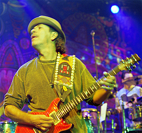 Carlos Santana. Foto de archivo personal.