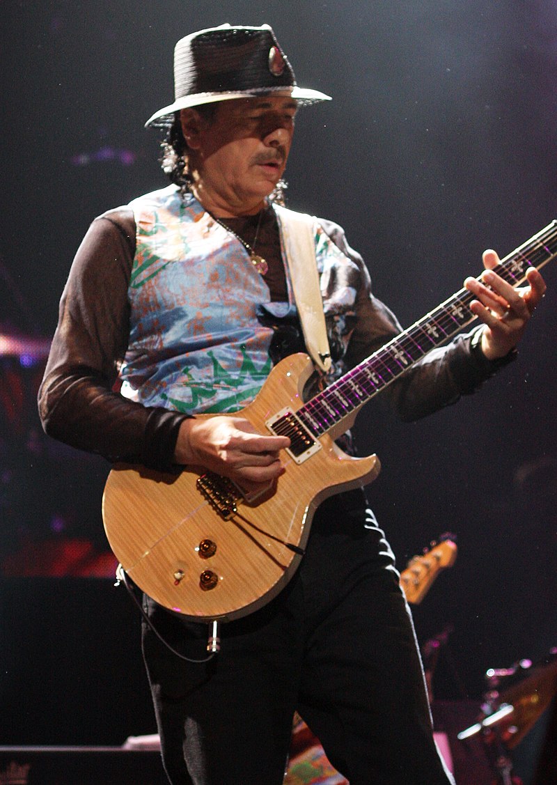 Carlos Santana. Foto de archivo personal.